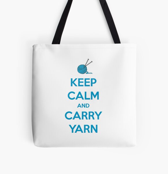 Item preview, Knitting Gifts for Knitters - Keep Calm and Carry Yarn - Funny Gift Ideas for Knitters & Crochet Lovers designed and sold by merkraht.