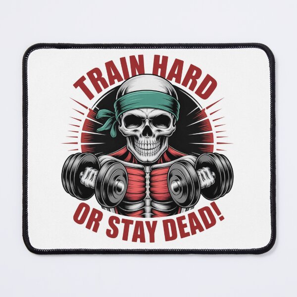 Item preview, Skull Gym Motivation Fitness Workout T-Shirt designed and sold by PixelMuse2024.