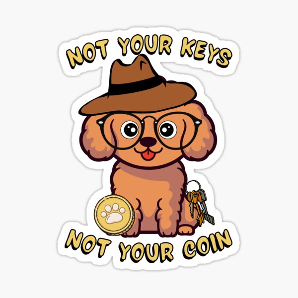 Item preview, Funny Brown Dog loves crypto designed and sold by Pet Station.