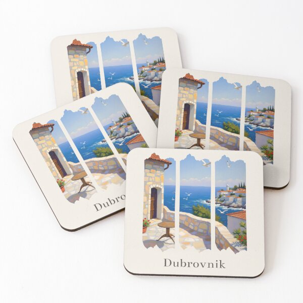 Item preview,  Dubrovnik Cliffside Cafe Design designed and sold by PrintandJoy.