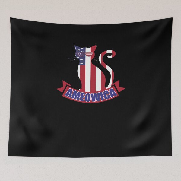 Item preview, Ameowica 4th of July  designed and sold by TeeTimeGuys.