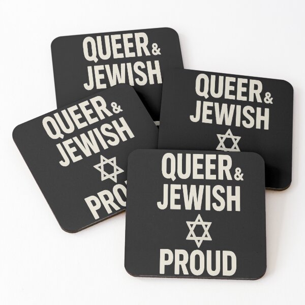 Item preview, Queer & Jewish & Proud designed and sold by BaShert.