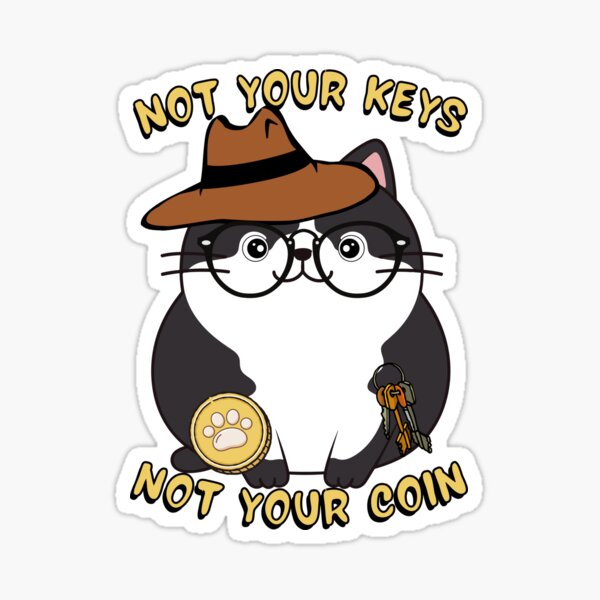 Item preview, Funny Fat cat loves crypto designed and sold by Pet Station.