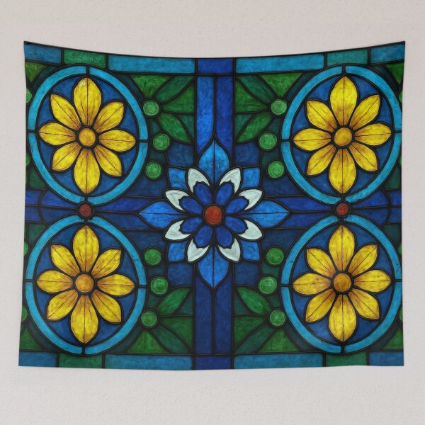 Item preview, Colorful artwork with flowers designed and sold by Sigtrix.