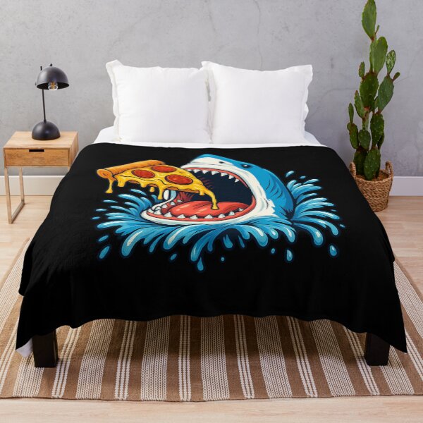 Item preview, Shark Eating Pizza, Funny Pizza Lover Poster designed and sold by khalidteez.