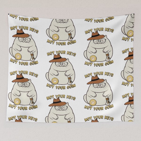 Item preview, Funny fat cat loves crypto designed and sold by Pet Station.