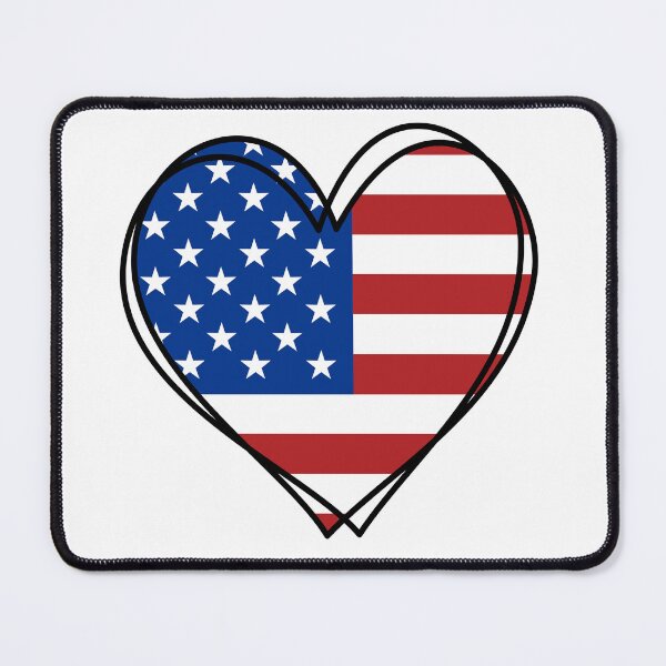 Item preview, USA Flag Heart – Patriotic American Pride Design designed and sold by Dream Magic Co.