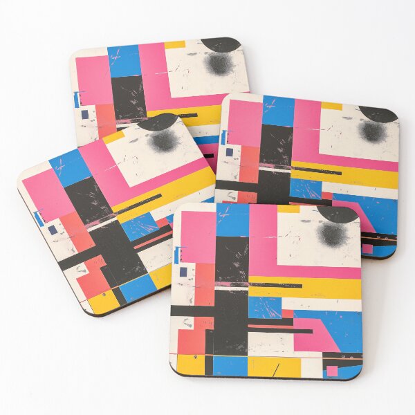Item preview, Abstract Collage Dynamic Playful Shapes designed and sold by MidArtForge.