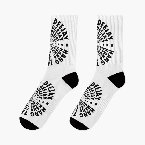 Item preview, Hang the Deejay – Hypnotic Tunnel Lettering in Black designed and sold by didijuca.