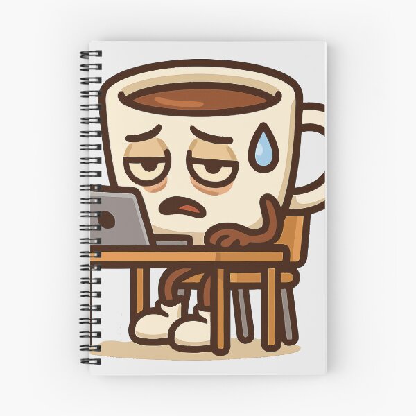 Item preview, Tired Coffee Cup at Work designed and sold by fadilow.