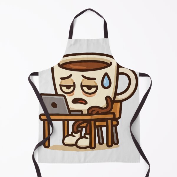 Item preview, Tired Coffee Cup at Work designed and sold by fadilow.