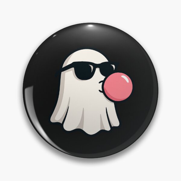 Item preview, Cool Ghost with Sunglasses & Bubble Gum – Funny Minimalist Ghost Art designed and sold by ColorSplash123.