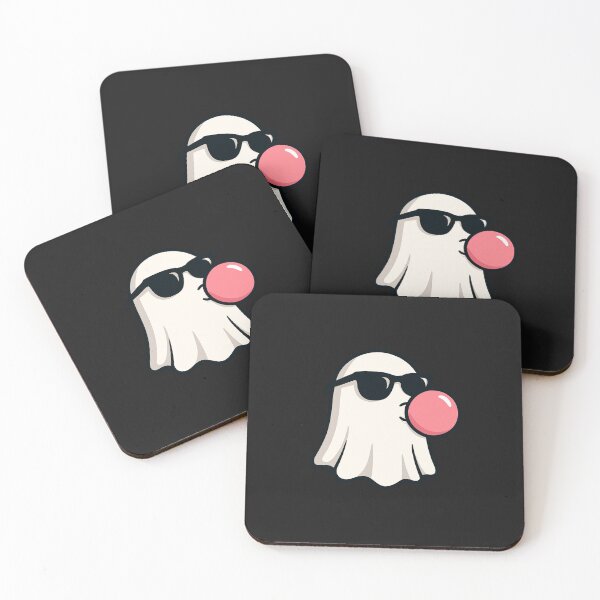 Item preview, Cool Ghost with Sunglasses & Bubble Gum – Funny Minimalist Ghost Art designed and sold by ColorSplash123.