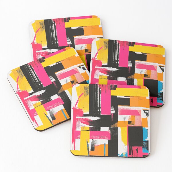 Item preview, Abstract Collage Dynamic Playful Shapes designed and sold by MidArtForge.