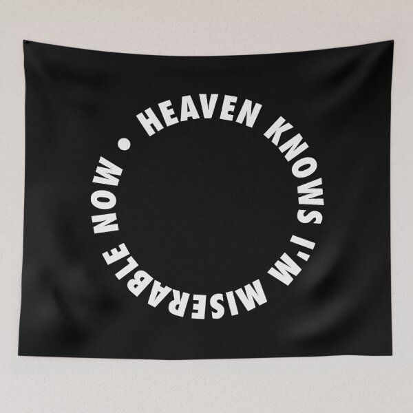 Item preview, Miserable Now – Circular Bold Lettering in White designed and sold by didijuca.