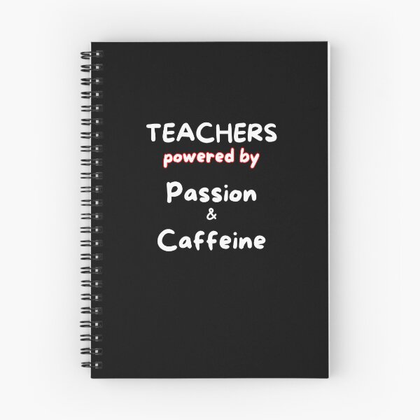 Item preview, Teachers: Powered by Passion & Caffeine. designed and sold by YouTeeShirt.