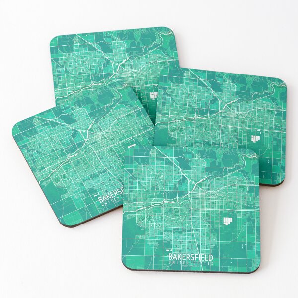 Item preview, Bakersfield City Map of California, USA - Watercolor designed and sold by deMAP.