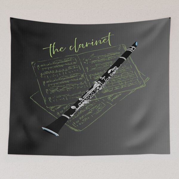 Item preview, The Clarinet Woodwind Musical Instrument designed and sold by BrightrDayMusicArt.