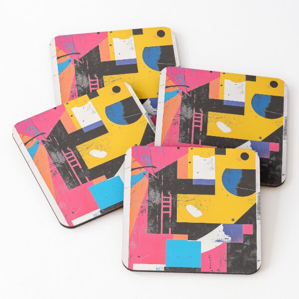 Item preview, Abstract Collage Dynamic Playful Shapes designed and sold by MidArtForge.