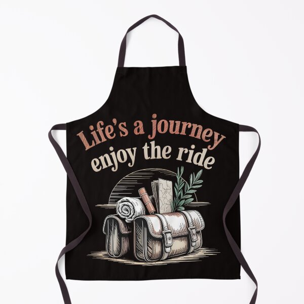Item preview, Life’s A Journey Enjoy the Ride – Motorcycle Saddlebags Sketch Shirt designed and sold by Slavicsoul.