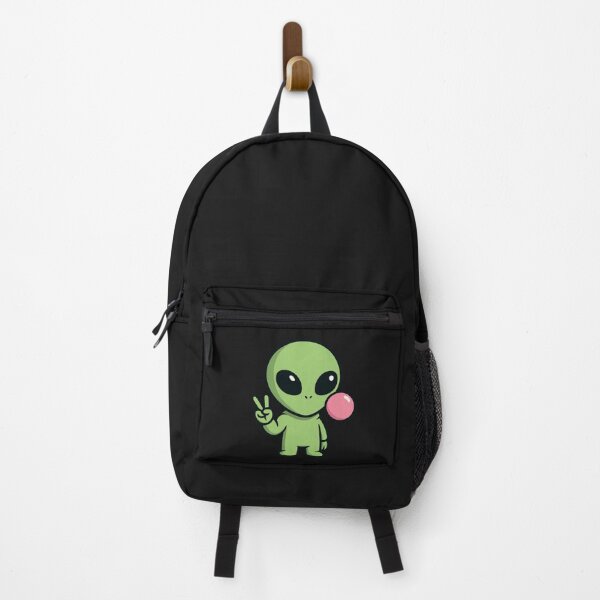 Item preview, Chibi Alien Peace Sign – Take Me to Your WiFi Funny Space Design designed and sold by ColorSplash123.