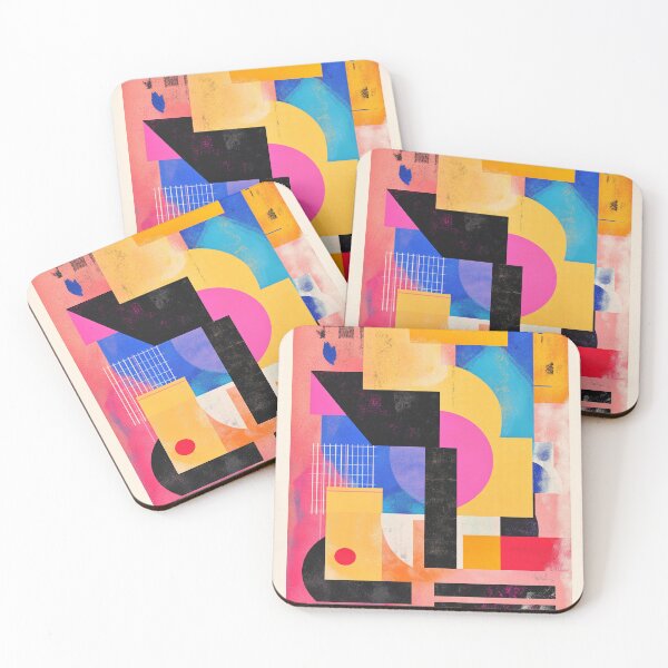 Item preview, Abstract Collage Dynamic Playful Shapes designed and sold by MidArtForge.