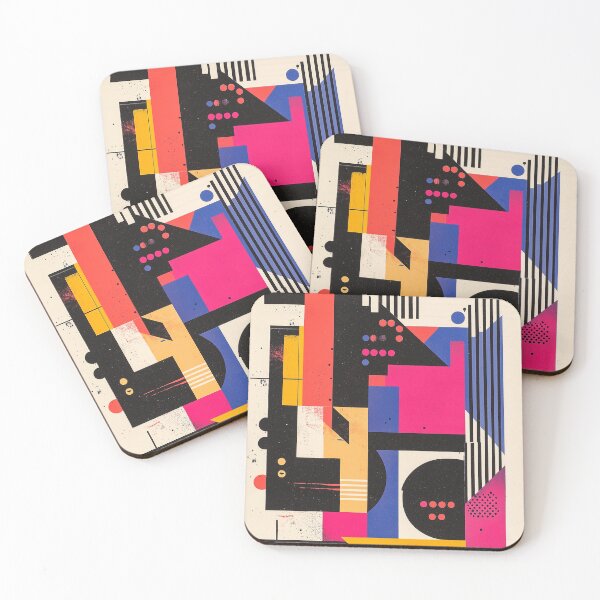Item preview, Abstract Collage Dynamic Playful Shapes designed and sold by MidArtForge.