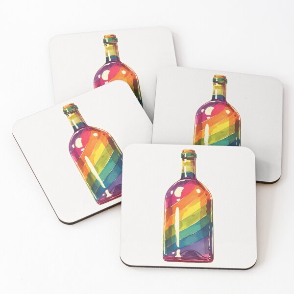 Item preview, Rainbow bottle designed and sold by MendaciousMina.