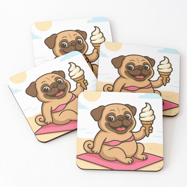 Item preview, Ice Pug designed and sold by MitMopsundHerz Rosinchens_Welt.