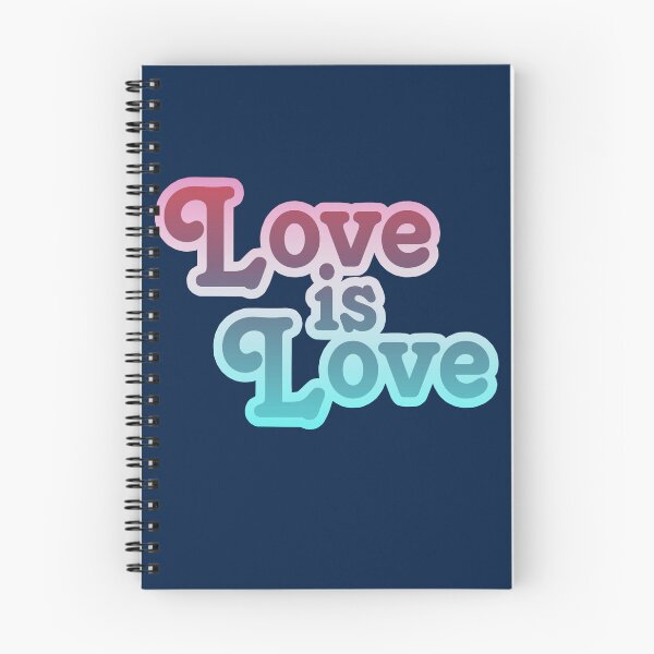 Item preview, Love is Love – cool gradient in blue and pink on blue designed and sold by Vision Illustrated.