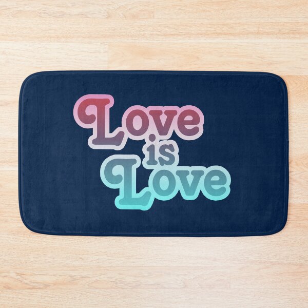 Item preview, Love is Love – cool gradient in blue and pink on blue designed and sold by Vision Illustrated.