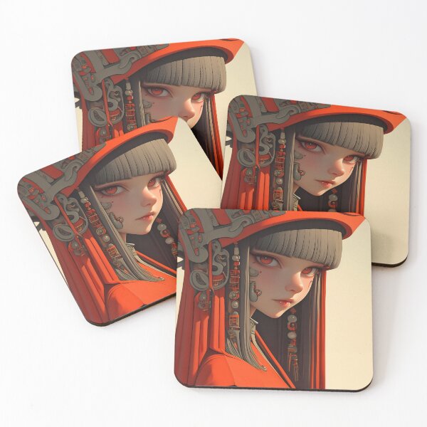 Item preview, Anime Futuristic Girl Red Robe Mechanical Headdress designed and sold by Abarrancare.