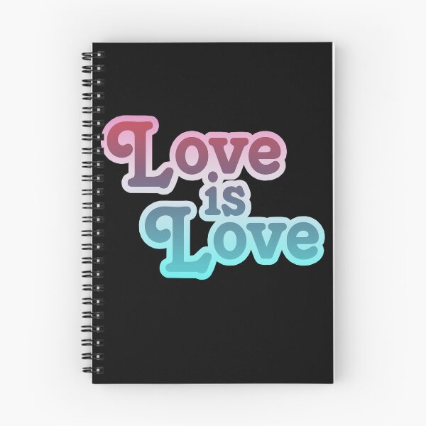 Item preview, Love is Love – cool gradient in blue and pink on black designed and sold by Vision Illustrated.