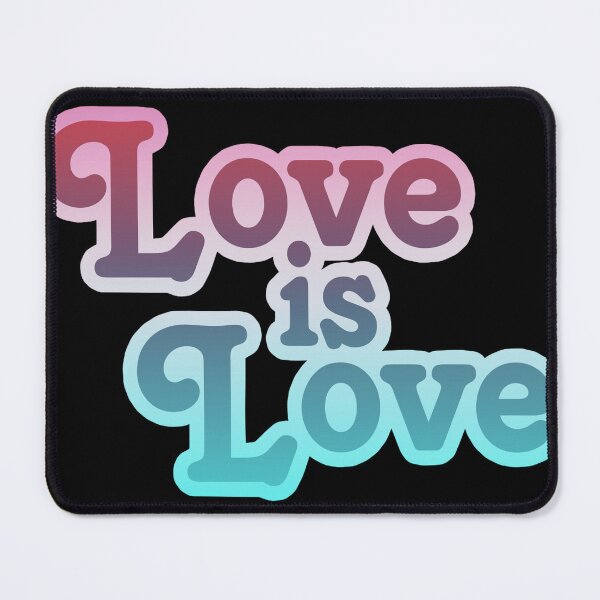 Item preview, Love is Love – cool gradient in blue and pink on black designed and sold by Vision Illustrated.