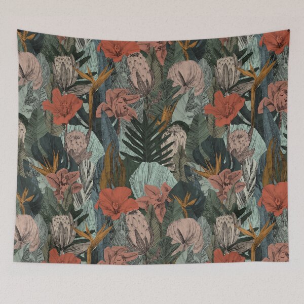 Item preview, Tropical Paradise: Elegant Floral Pattern with Monstera and Strelitzia on a Light Background designed and sold by Kollibri.