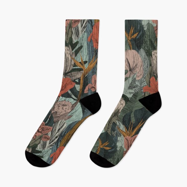 Item preview, Tropical Paradise: Elegant Floral Pattern with Monstera and Strelitzia on a Light Background designed and sold by Kollibri.