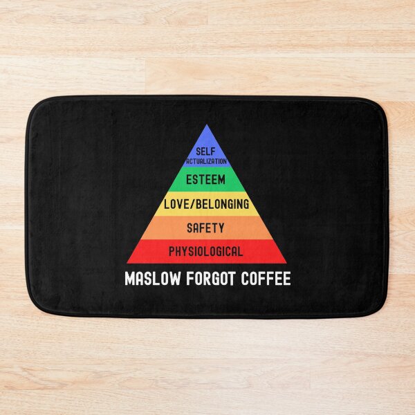 Item preview, Maslow Forgot Coffee | Maslow's Hierarchy Of Needs | Cognitive Psychology | Mental Health | Psychologist | Social Psychology | Clinical Psychology | Abnormal Psychology designed and sold by jadedscientist.