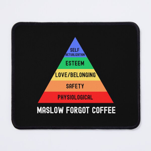 Item preview, Maslow Forgot Coffee | Maslow's Hierarchy Of Needs | Cognitive Psychology | Mental Health | Psychologist | Social Psychology | Clinical Psychology | Abnormal Psychology designed and sold by jadedscientist.