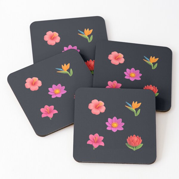 Item preview, Copy of Summer exotic 3D flowers trendy pattern peach grass green background designed and sold by HandmadeMood.