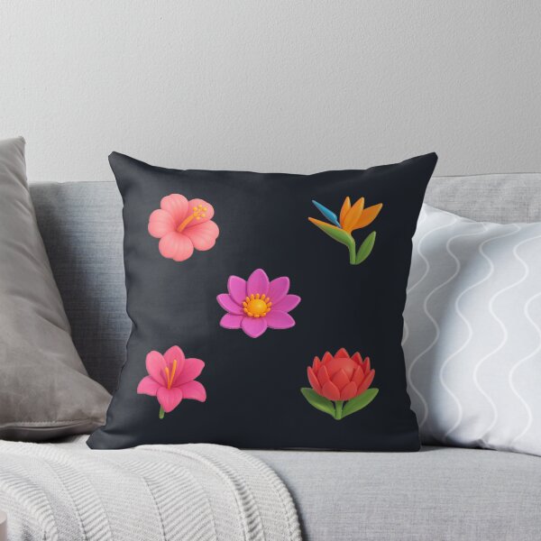 Aperçu de l'œuvre Copie du motif tendance de fleurs exotiques 3D d'été sur fond vert herbe de pêche créée et vendue par HandmadeMood.