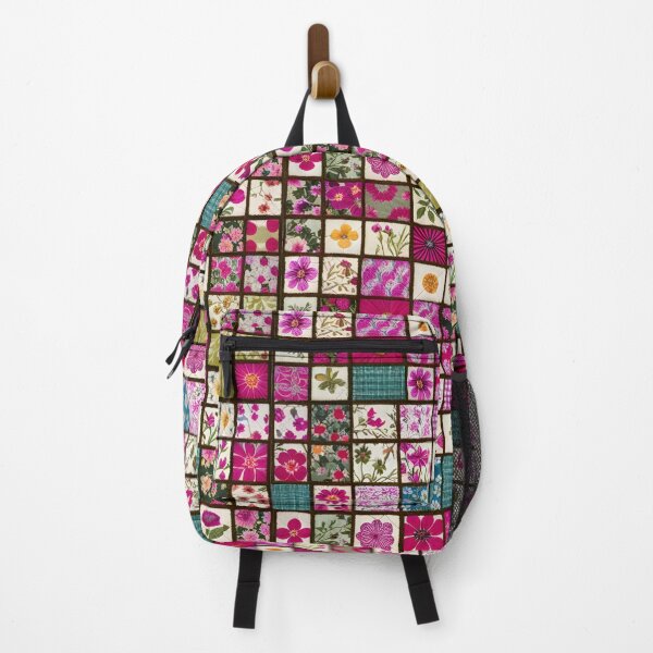 Item preview, Pink Cottagecore Aesthetic Floral Patchwork Pattern designed and sold by CarrollGene.