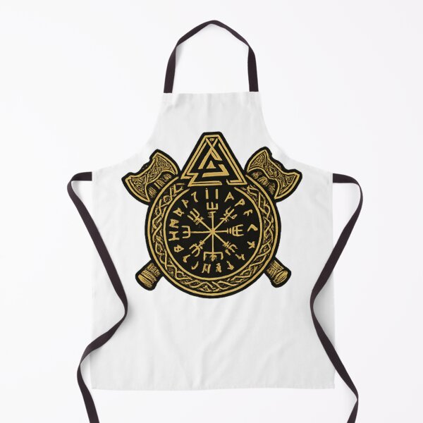 Item preview, Vegvísir with runes and Triquetra designed and sold by The lucky Hippy.