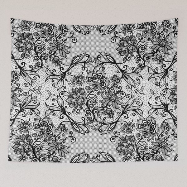 Item preview, Black Lace - Elegant Floral Pattern designed and sold by Neonyx2020.