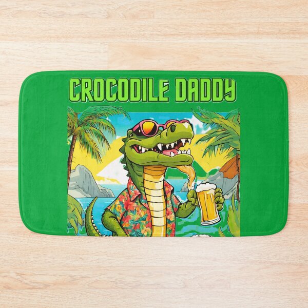 Item preview, Crocodile Daddy is on vacation drinking beer - "undercover Dundee" designed and sold by Atarac.