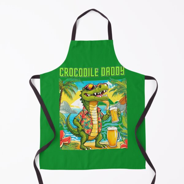 Item preview, Crocodile Daddy is on vacation drinking beer - "undercover Dundee" designed and sold by Atarac.