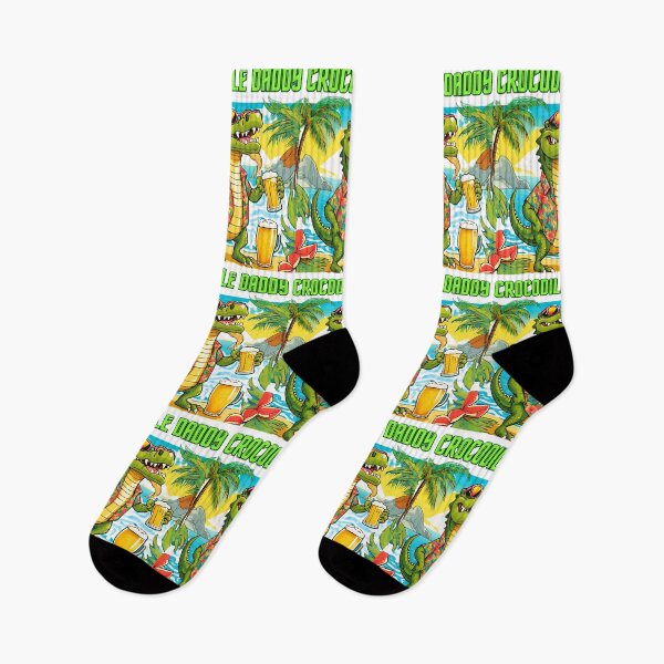 Item preview, Crocodile Daddy is on vacation drinking beer - "undercover Dundee" designed and sold by Atarac.