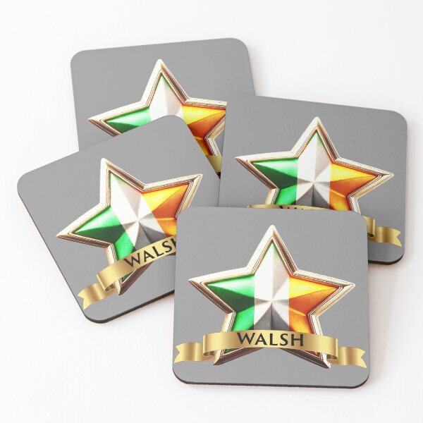 Item preview, Walsh Irish Heritage Star – Crest Name Emblem Design designed and sold by Highlandkings.