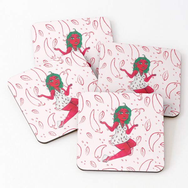 Item preview, Spicy Pepper Pinup Girl designed and sold by carlyscreations.
