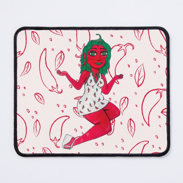 Item preview, Spicy Pepper Pinup Girl designed and sold by carlyscreations.