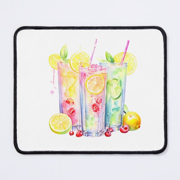 Item preview, Watercolour Summer Lemonade Drinks Art designed and sold by yourprintableneeds.